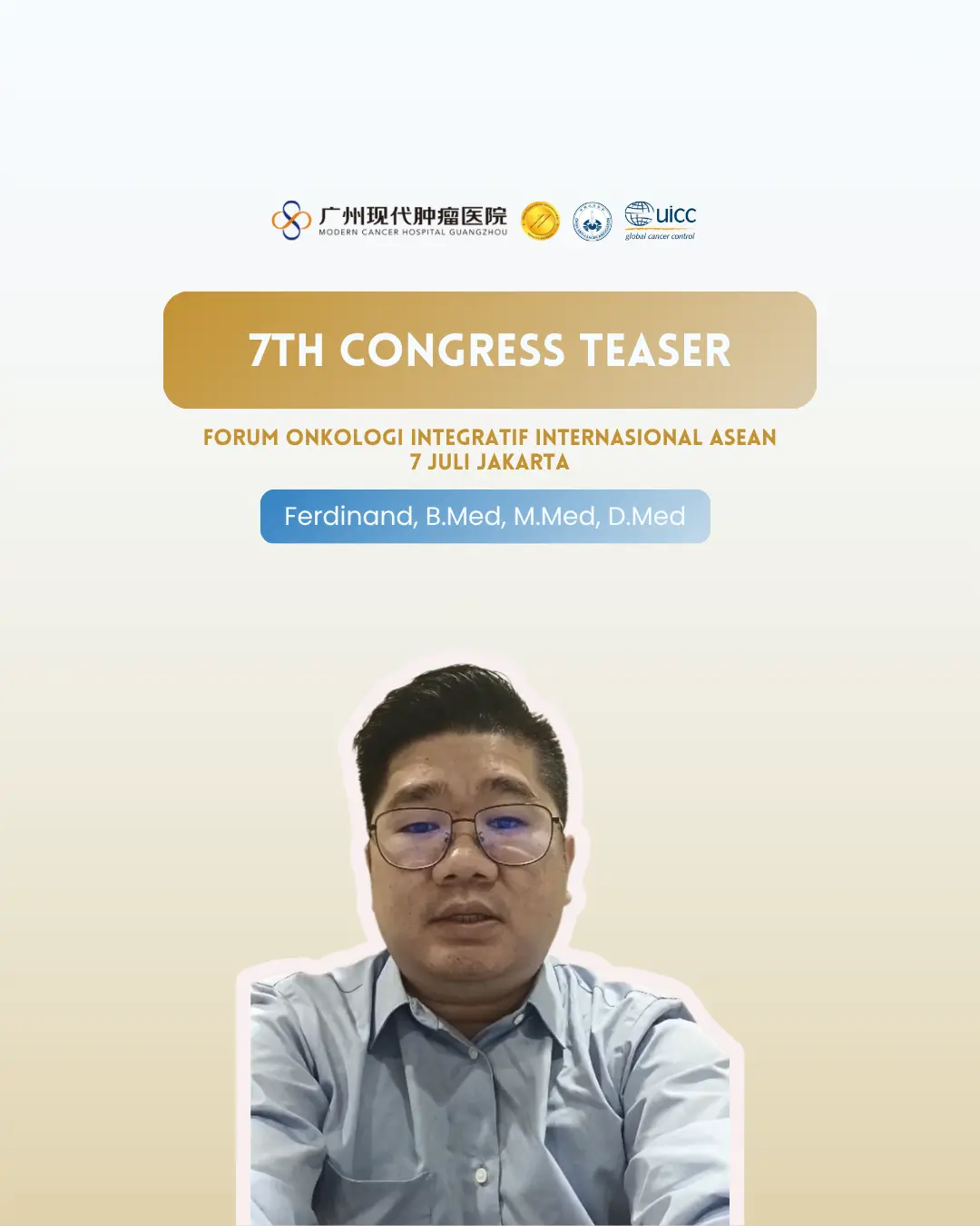 Forum Onkologi Integratif Internasional ASEAN ke-7 | Ferdinand, B.Med., M.Med., D.Med.